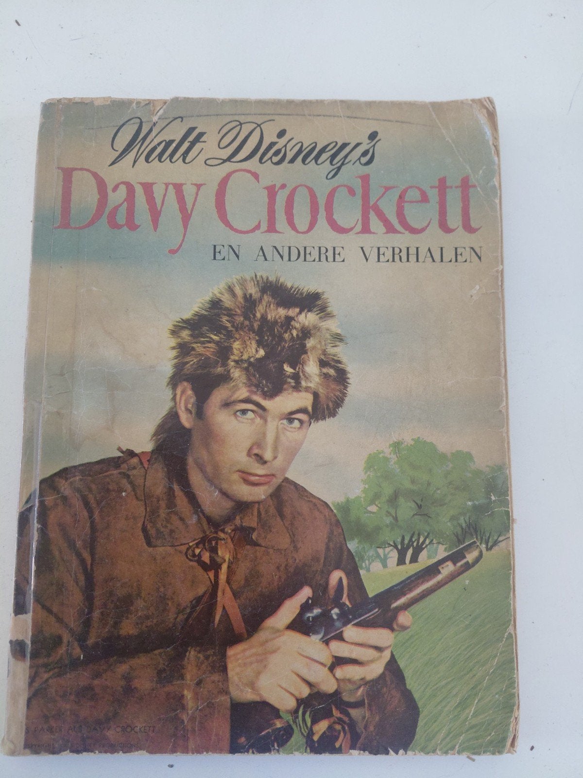 Walt Disney's Davy Crockett  Vintage Boek, Ophalen of Verzenden, Gelezen, A. D. Hildebrand
