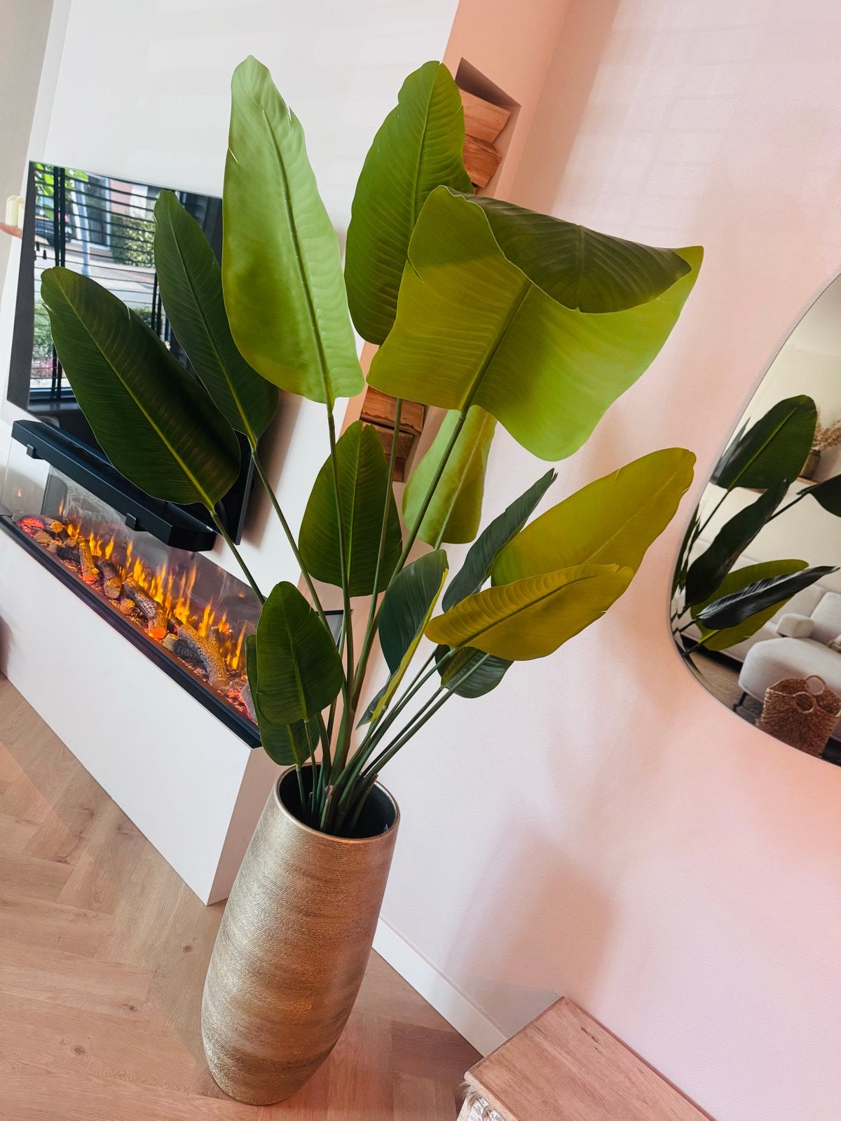 Strelitzia kunstplant - 180cm hoog, Ophalen, Binnen, Groen, Kunstplant