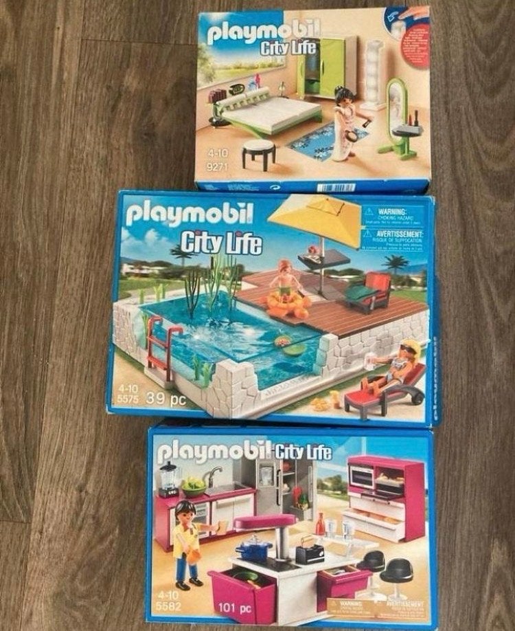 PLAYMOBIL City Life Villa met zwembad en inrichting, Ophalen of Verzenden, Zo goed als nieuw, Jongen of Meisje