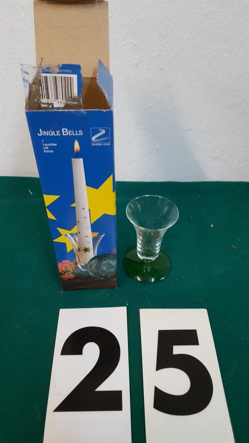25 a ]kandelaar retro glas, Diversen, Ophalen of Verzenden, 'T Olde Gre-j, Info@toldegrej.nl, Endepoelstraat 20f Didam