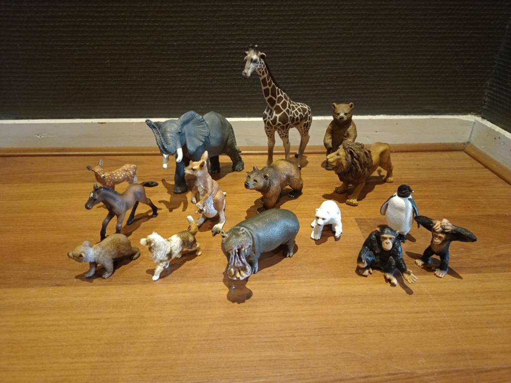 15x Schleich dieren, Ophalen of Verzenden, Zo goed als nieuw