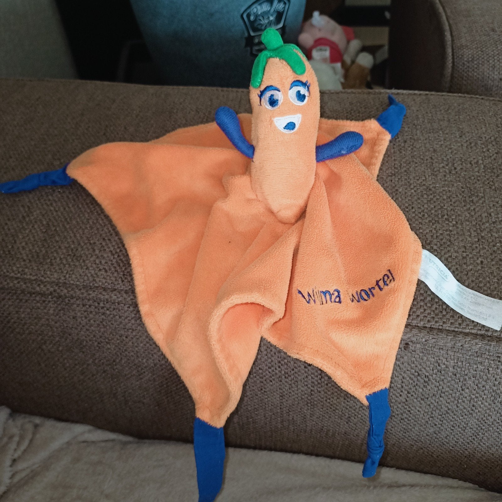 Nutricia knuffeldoek, wilma wortel, Oranje, Overige merken, Ophalen of Verzenden, Zo goed als nieuw