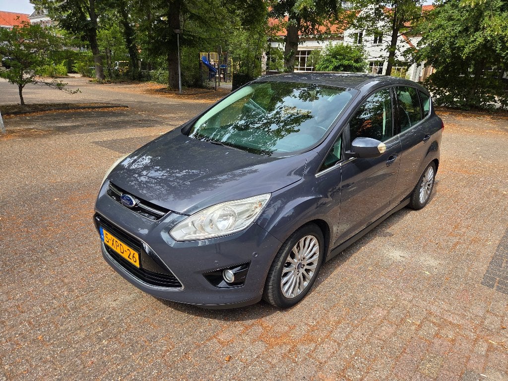Ford C-Max 1.0 92KW 2014 Grijs, Auto's, Ford, Voorwielaandrijving, Origineel Nederlands, 1200 kg, Handgeschakeld