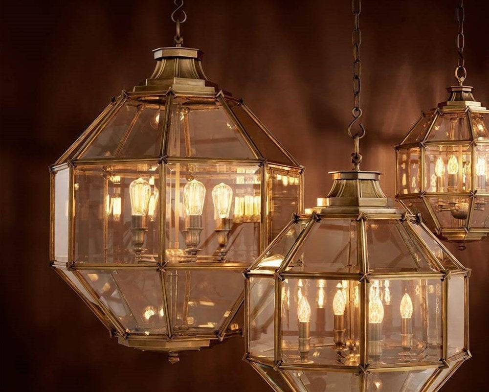 Eichholtz hanglamp luchter Owen XXL facetgeslepen ruiten, Ophalen
