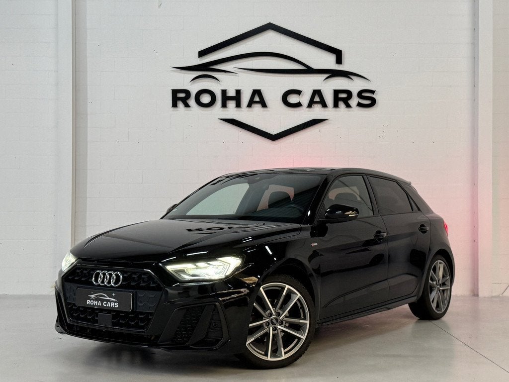 Audi A1 Sportback 35 TFSI 1.5L S-line Automaat, Applecarplay, Zwart, 4 cilinders, 150 pk, Leder en Stof