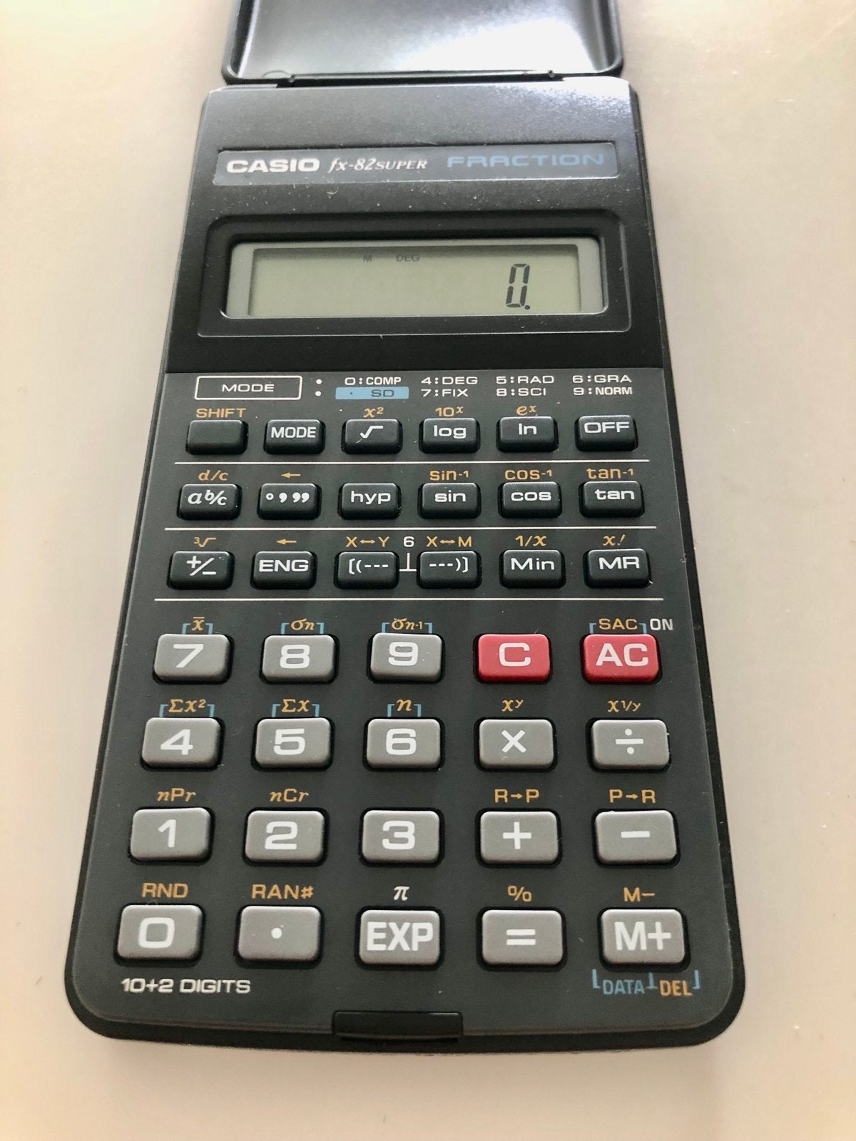 Casio fx-82 super fraction rekenmachine, Ophalen of Verzenden, Gebruikt
