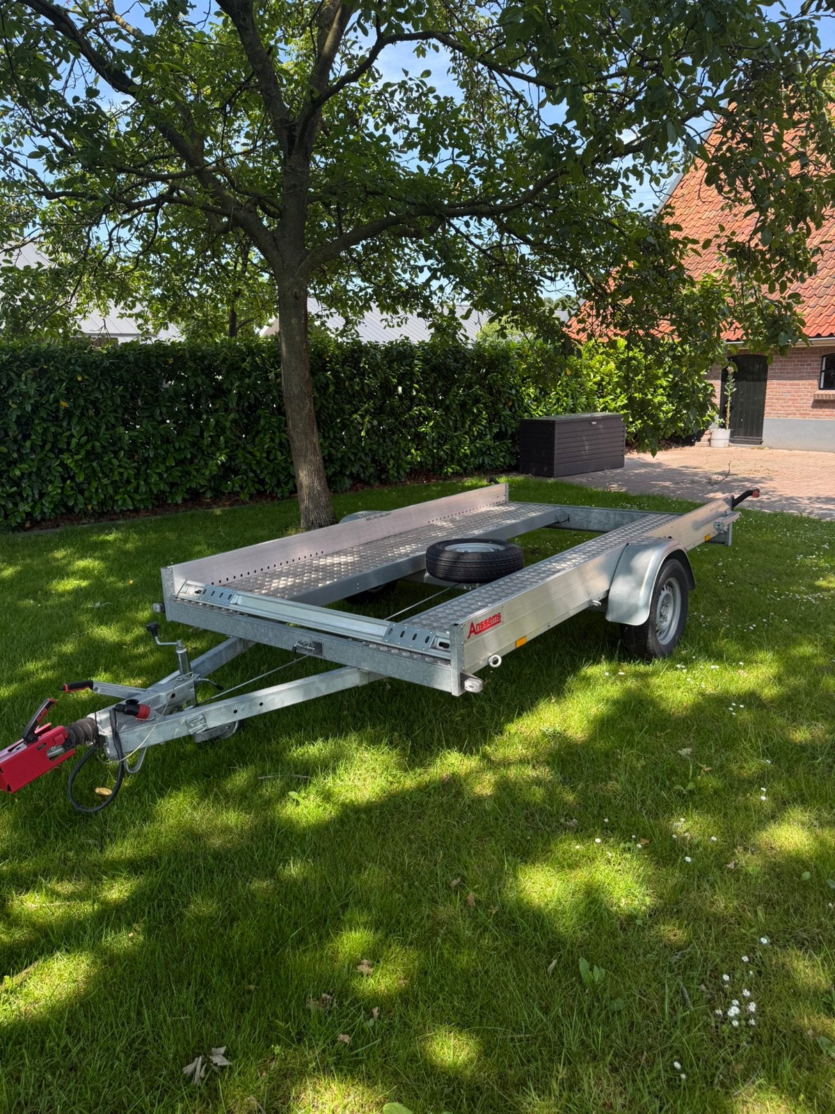 Nette autoambulance Anssems, aanhanger, auto transporter, Auto diversen, Aanhangers en Bagagewagens, Ophalen, Zo goed als nieuw