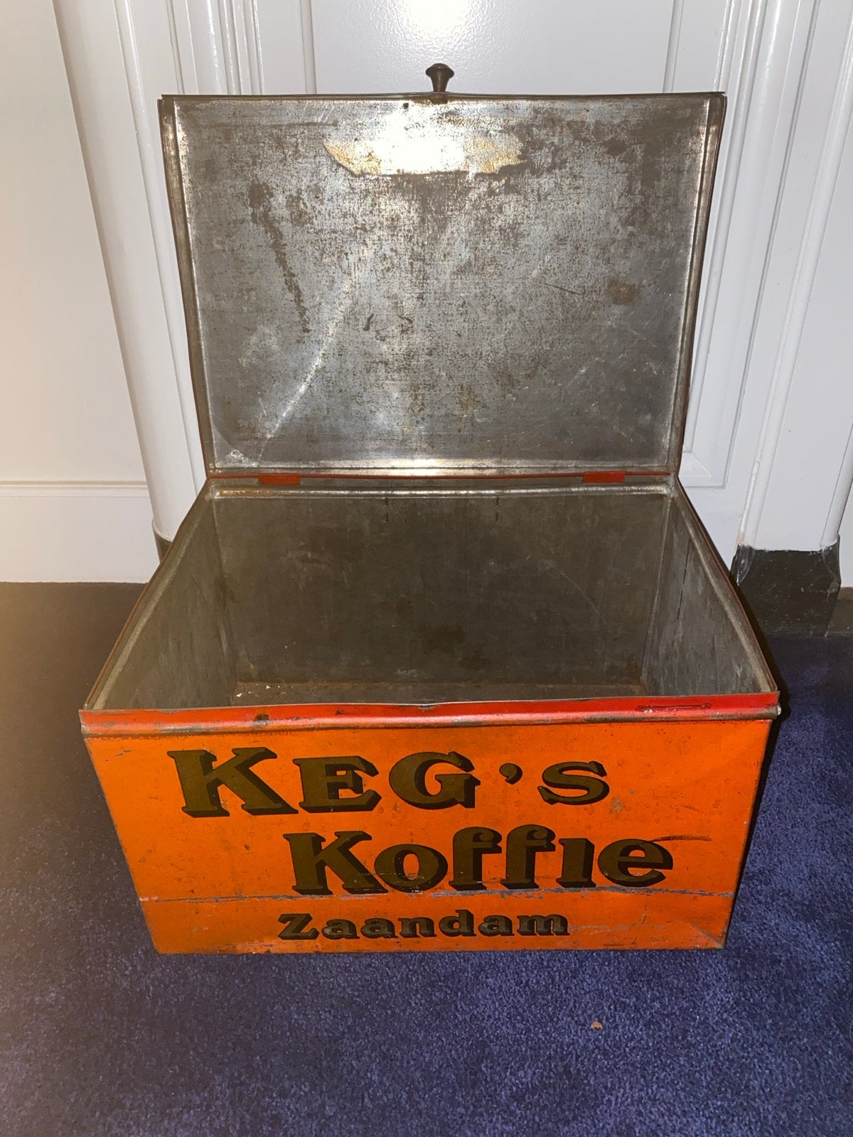 Vintage Keg's Koffie Zaandam blik, Ophalen of Verzenden