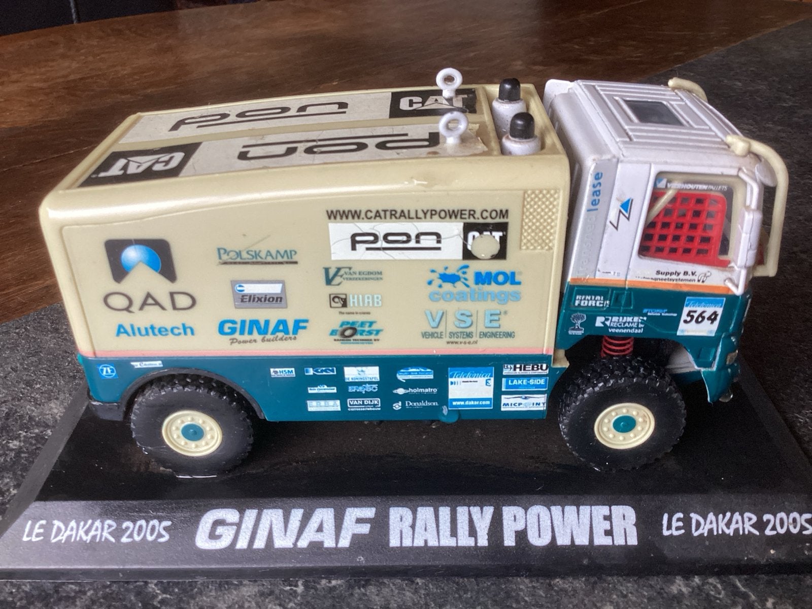 Vintage DAF GINAF Rally Power Le Dakar 2005 schaalmodel, Overige merken, 1:32 tot 1:50, Ophalen of Verzenden, Zo goed als nieuw