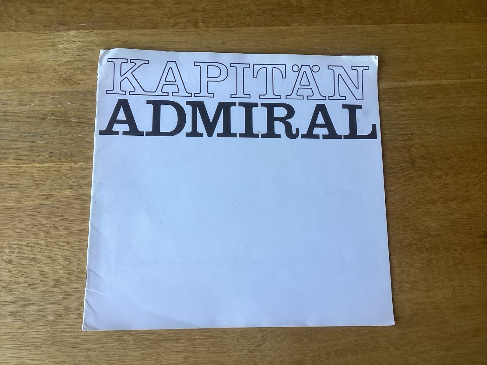 Opel Kapitan Admiral brochure, Ophalen of Verzenden, Gelezen, Opel