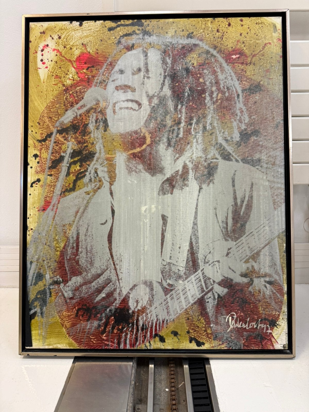 Bob marley schikderij, Antiek en Kunst, Ophalen