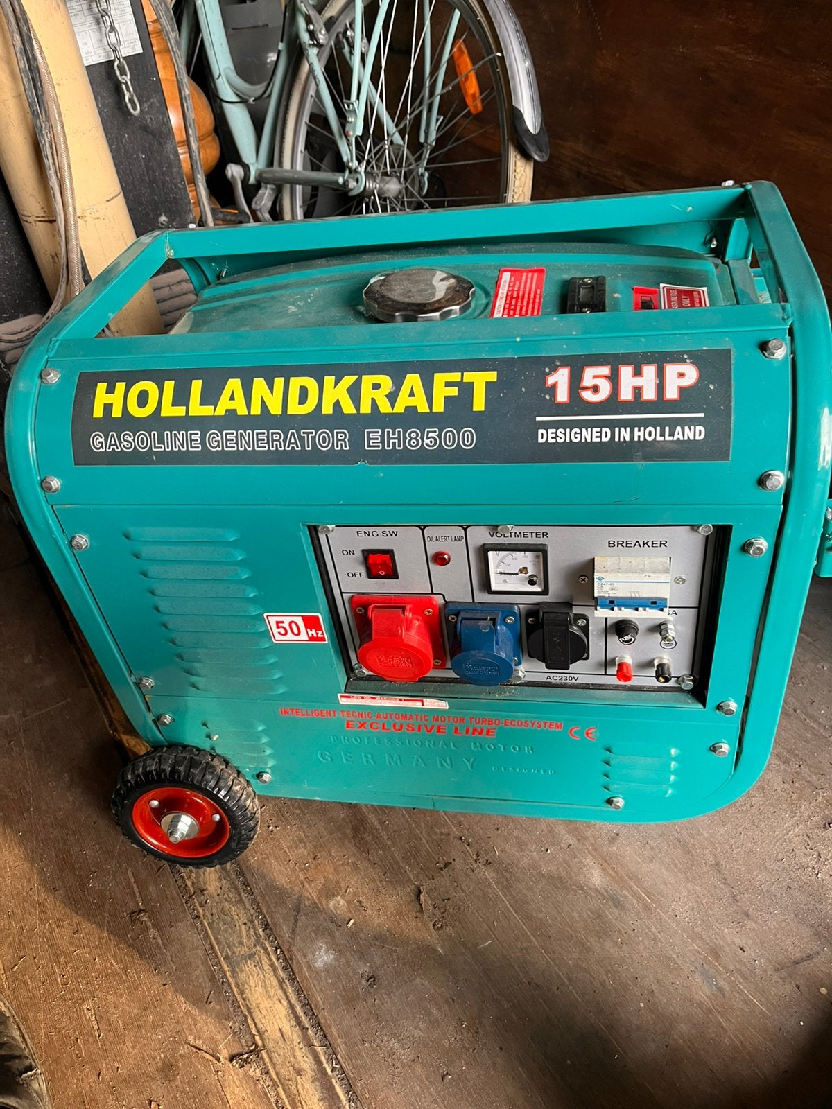 15 pk aggregaat 220/380, Ophalen, Zo goed als nieuw, Minder dan 5 kVA, Benzine