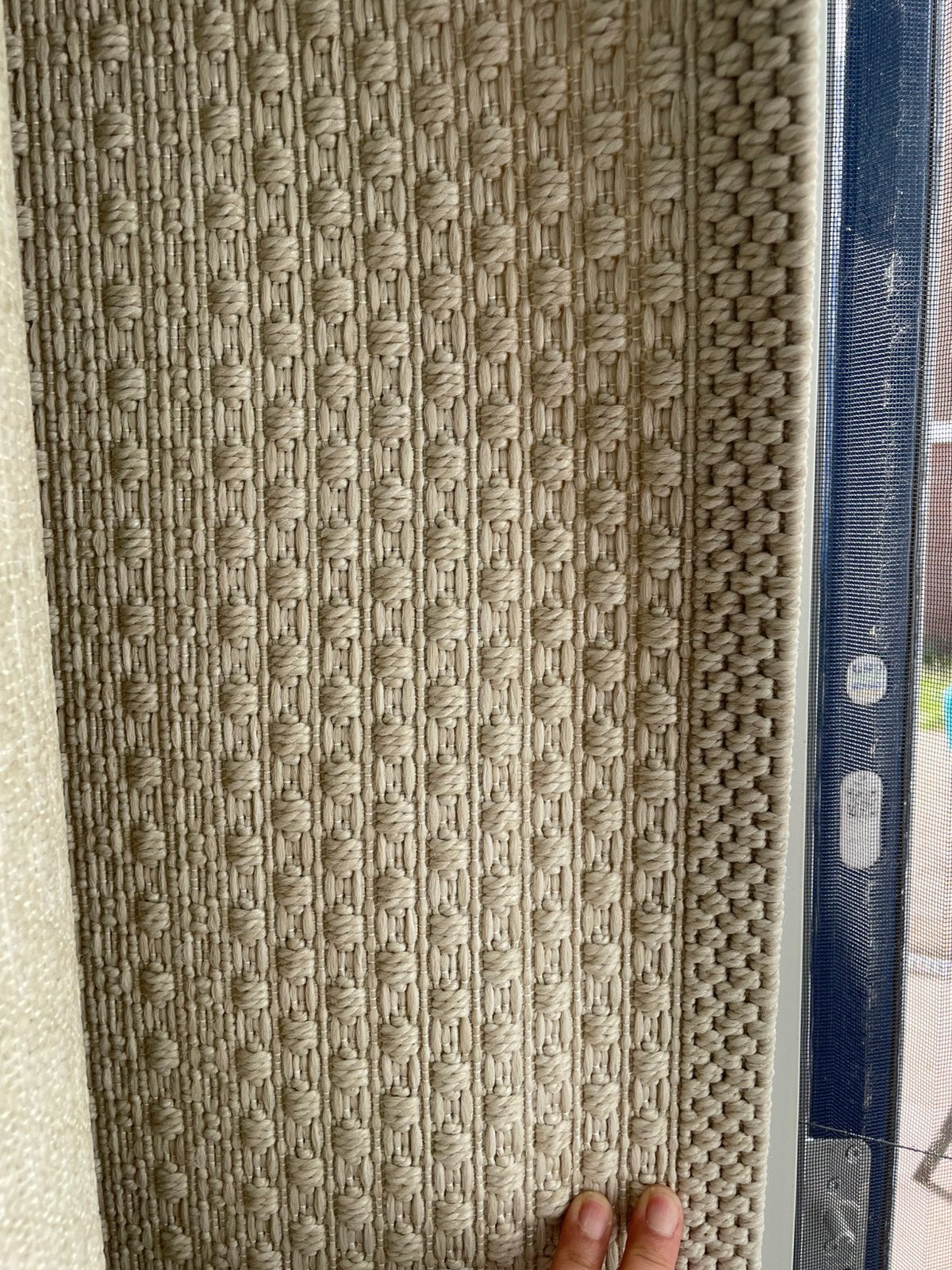 Vloerkleed in prima staat creme, Ophalen, Zo goed als nieuw, Rechthoekig, 200 cm of meer