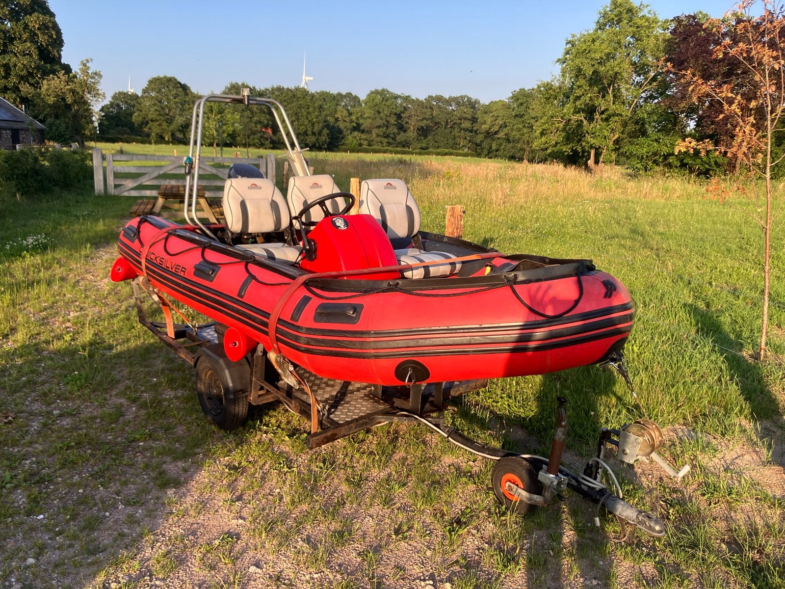 Quicksilver 380 met Mercury 25pk, Ophalen, Quicksilver, Gebruikt, Inclusief motor