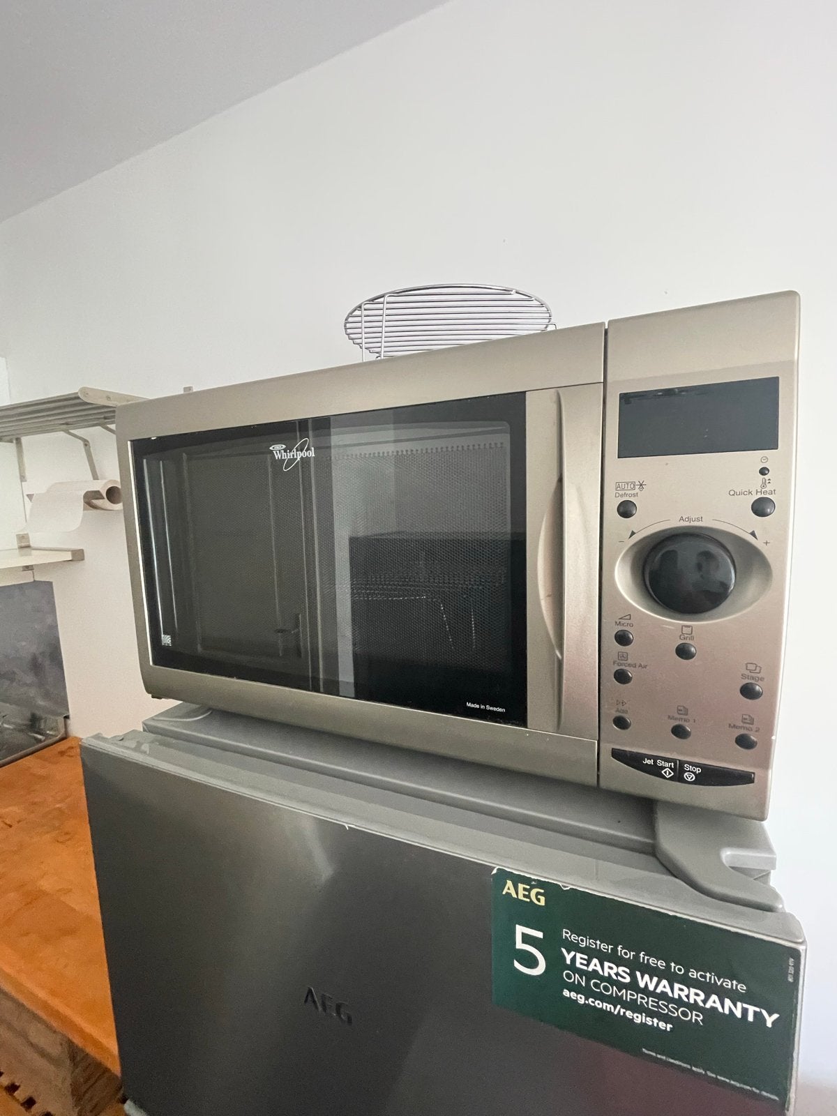 Whirlpool Combi-oven Magnetron - Model AVM 687/WP/IX, Ophalen, Whirlpool, Gebruikt, Hete lucht