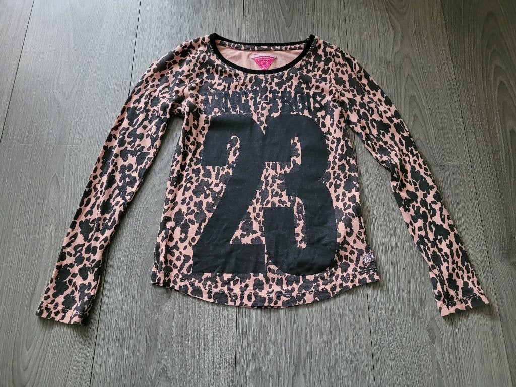 CARS roze longsleeve met print maat 8 (128) ~ TH2067, Kinderen en Baby's, Meisje, Ophalen of Verzenden, Zo goed als nieuw, Shirt of Longsleeve