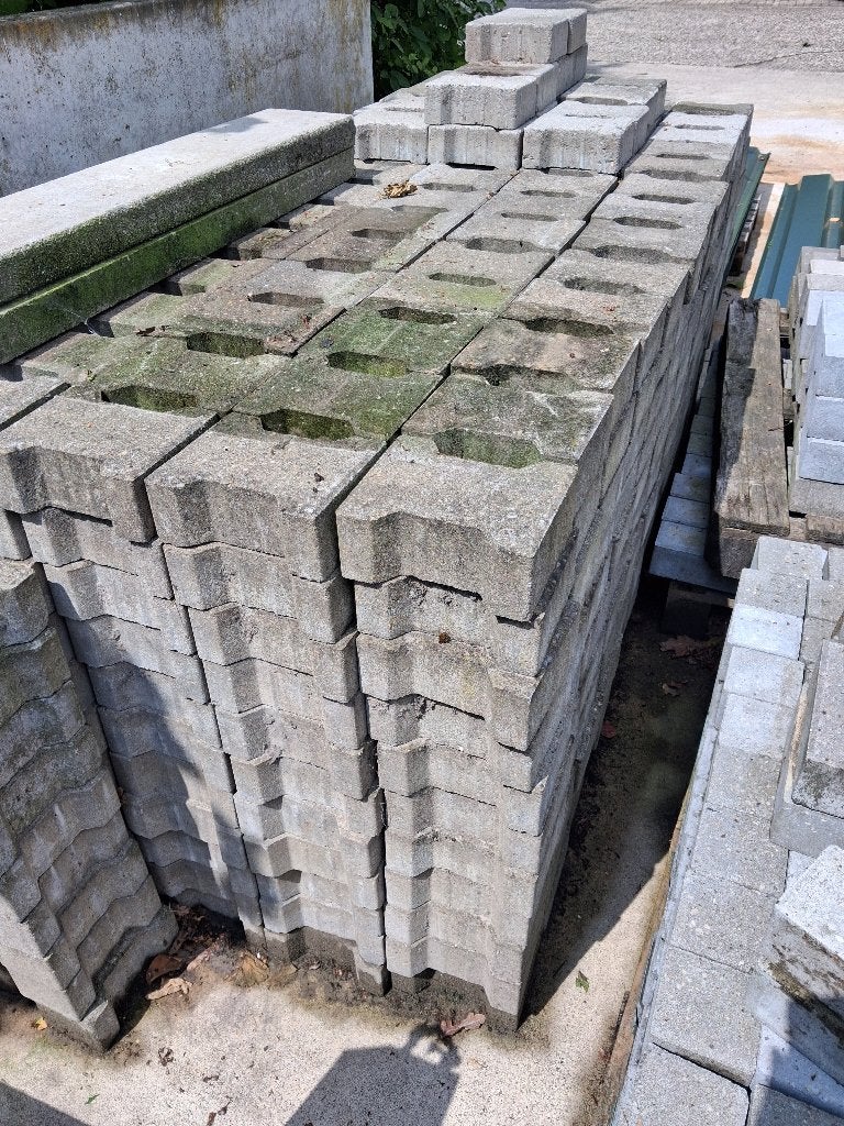 H klinkers grijs 8 cm, Tuin en Terras, Ophalen, Gebruikt, Klinkers, 10 m² of meer