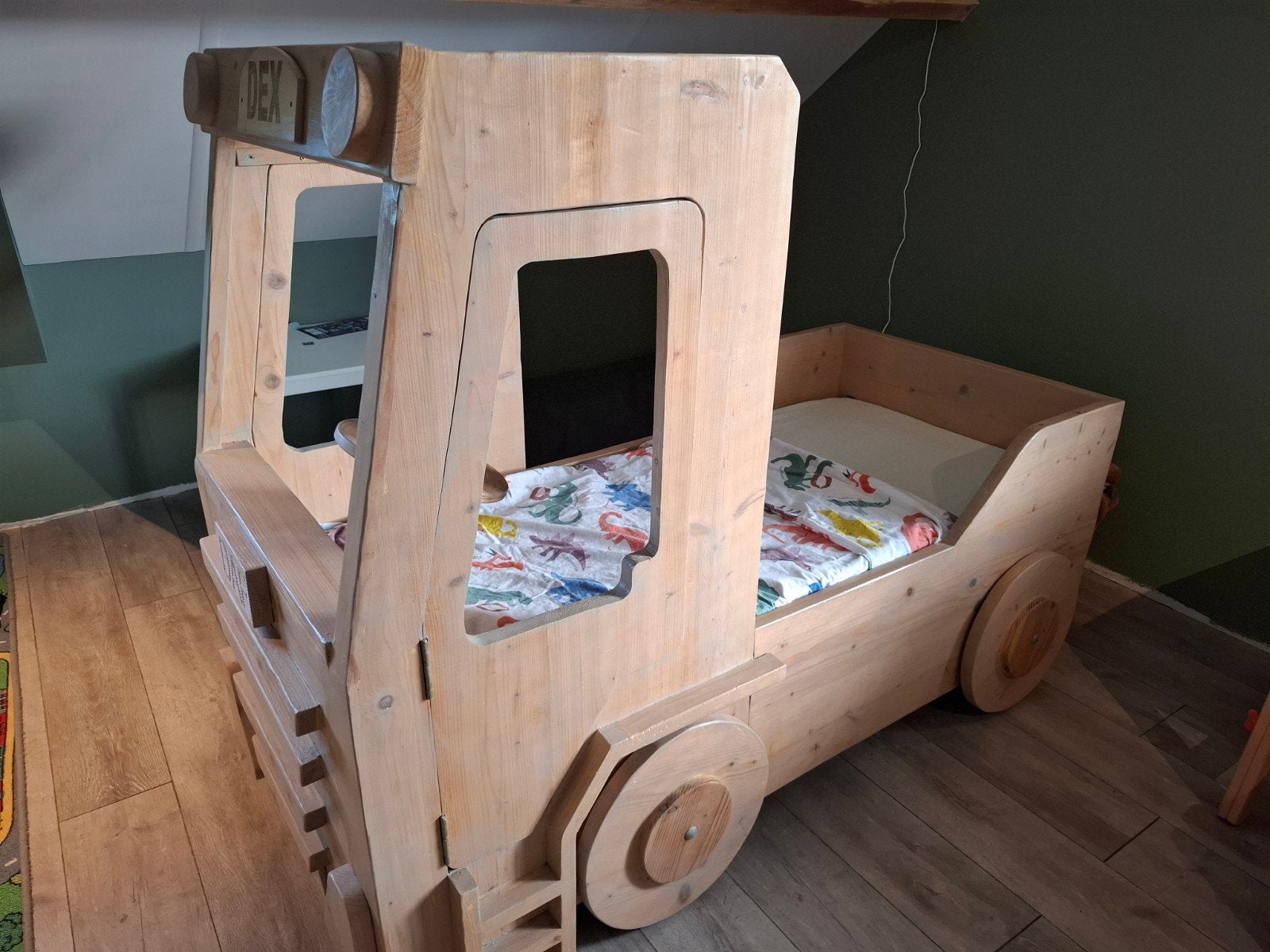 Handgemaakt kinderbed DAF vrachtwagen, Gebruikt, 70 tot 85 cm, 160 tot 180 cm, Ophalen