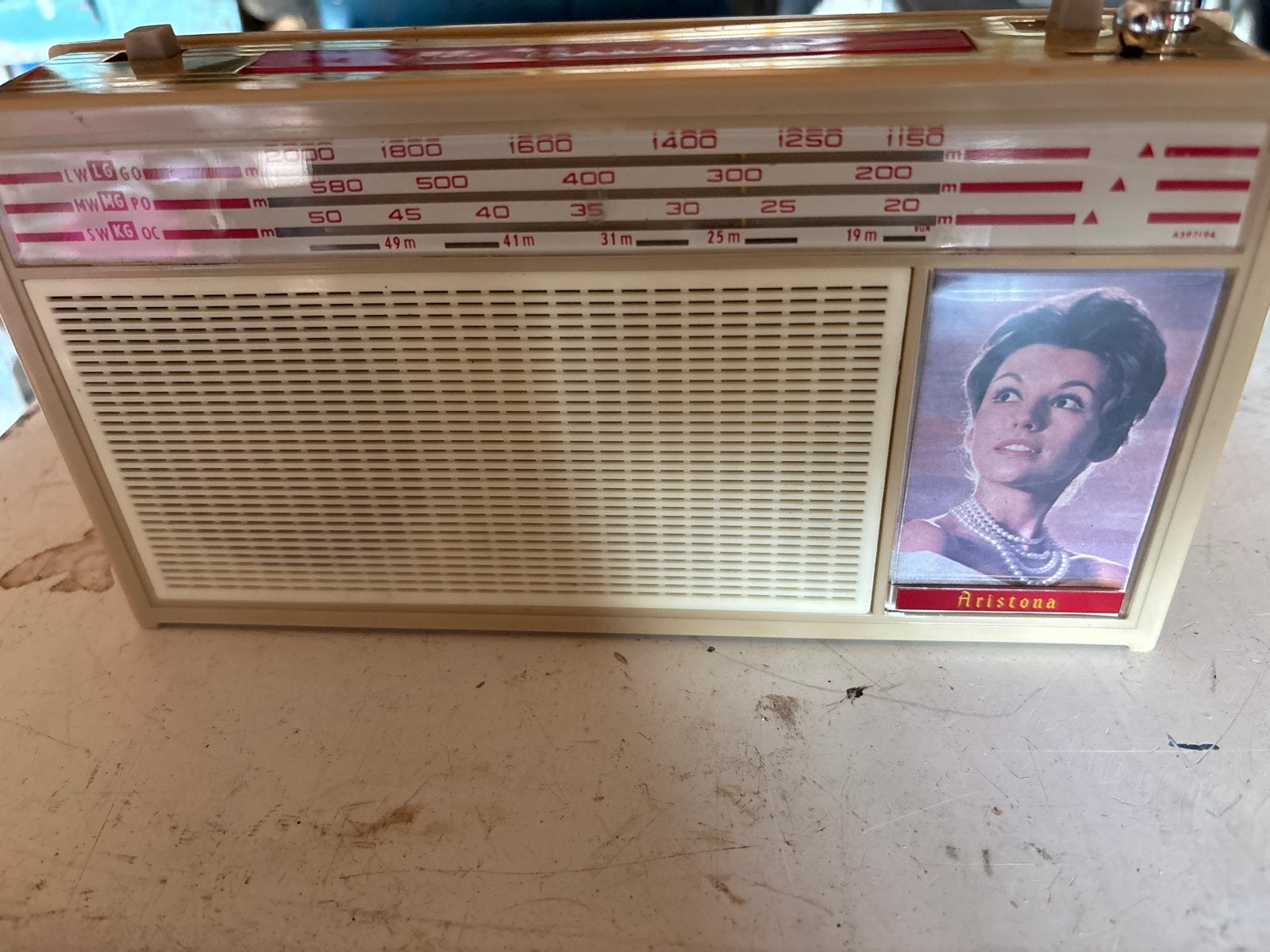 Vintage Aristona Transistorradio - Klassieke Ontvanger, Audio, Tv en Foto, Radio's, Ophalen of Verzenden, Gebruikt, Transistorradio