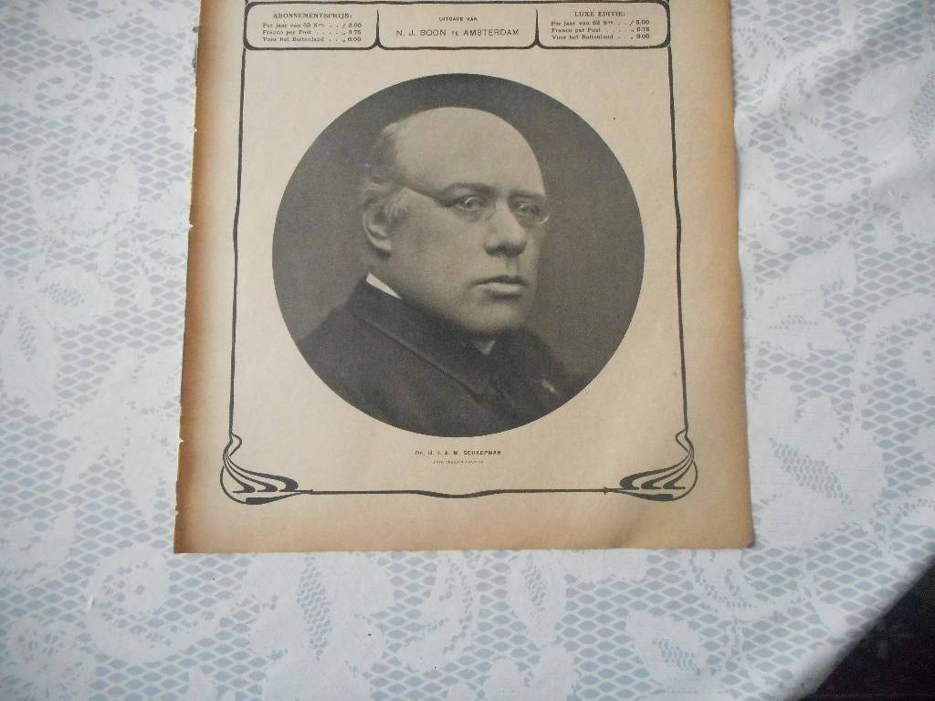 Dr. H.J.A.M. Schaepman. 1903., Ophalen of Verzenden, Voor 1920, Nederland, Knipsel(s)