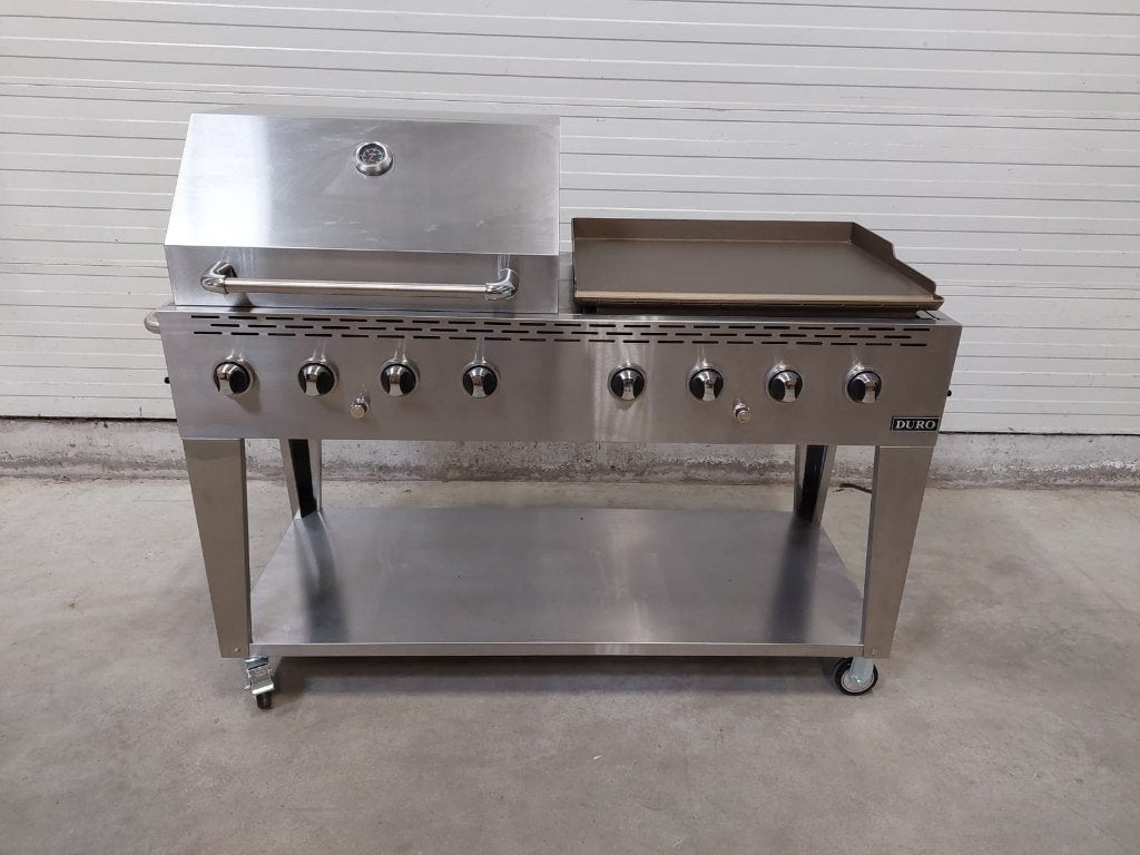 Nieuw grote event party grill met plancha - 8  branders, Ophalen, Nieuw, Onbekend