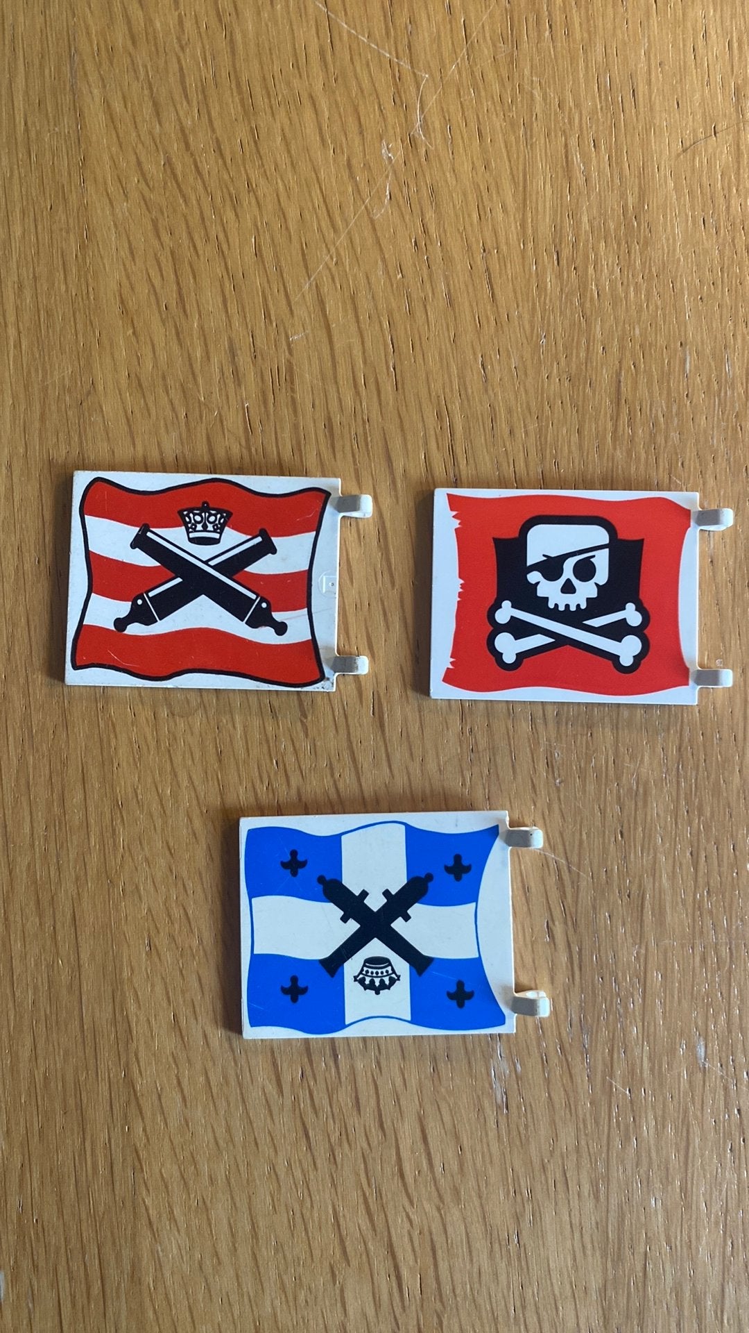 Lego - Pirates I en II - 2 grote vlaggen, Gebruikt, Lego, Losse stenen, Pirates