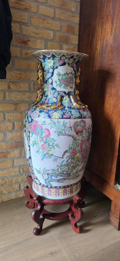 Grote antieke chinese vaas (hoogte 80 cm), Antiek en Kunst, Antiek | Vazen, Ophalen
