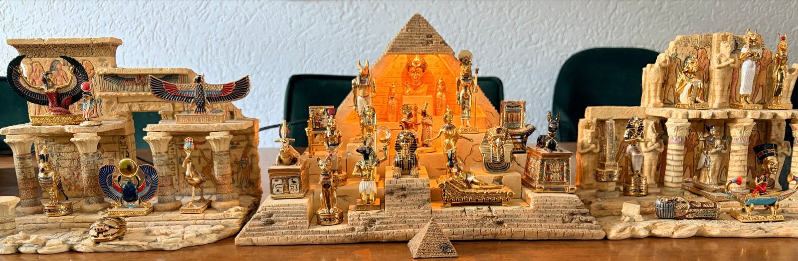 Unieke Egyptische Beelden Collectie - 24k Bladgoud, Ophalen, Gebruikt, Overige typen