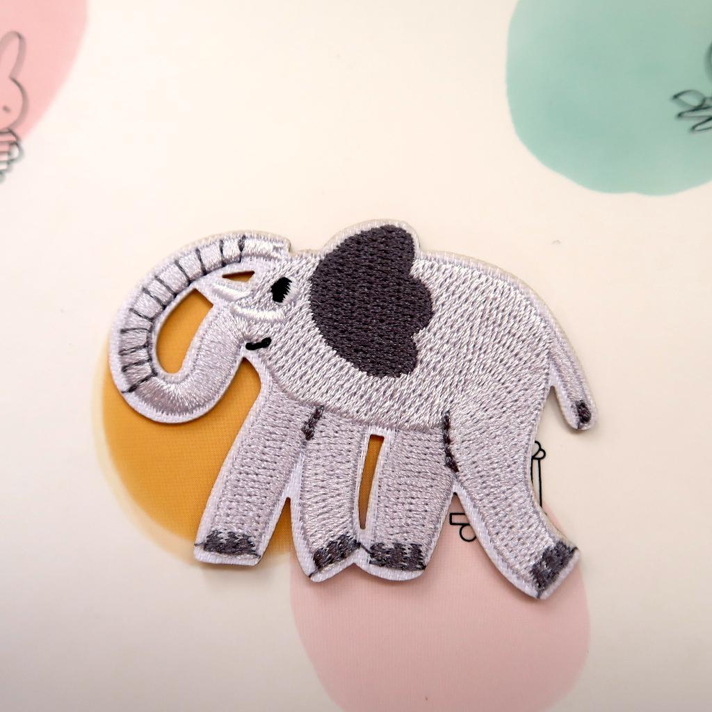 Olifant Dieren opstrijkplaatje Patch Badge Applique, Verzenden, Nieuw, Overige applicaties