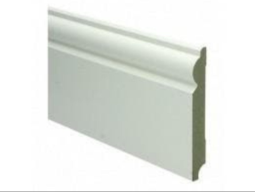 5x Sfeerplinten ral 9010 gelakt, watervast, 120x15mm 2,4mtr, Ophalen, Nieuw, Mdf, 200 tot 250 cm