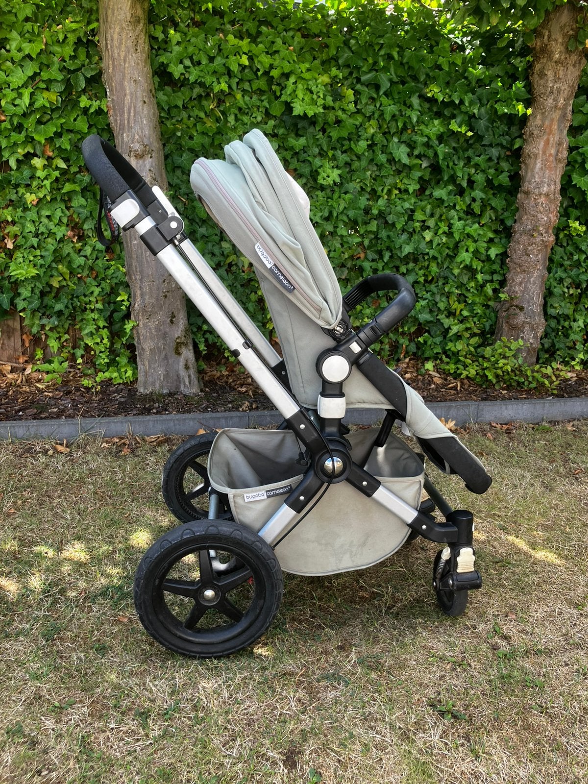 Bugaboo Cameleon groen/kahki kinderwagen, Ophalen, Gebruikt, Verstelbare rugleuning