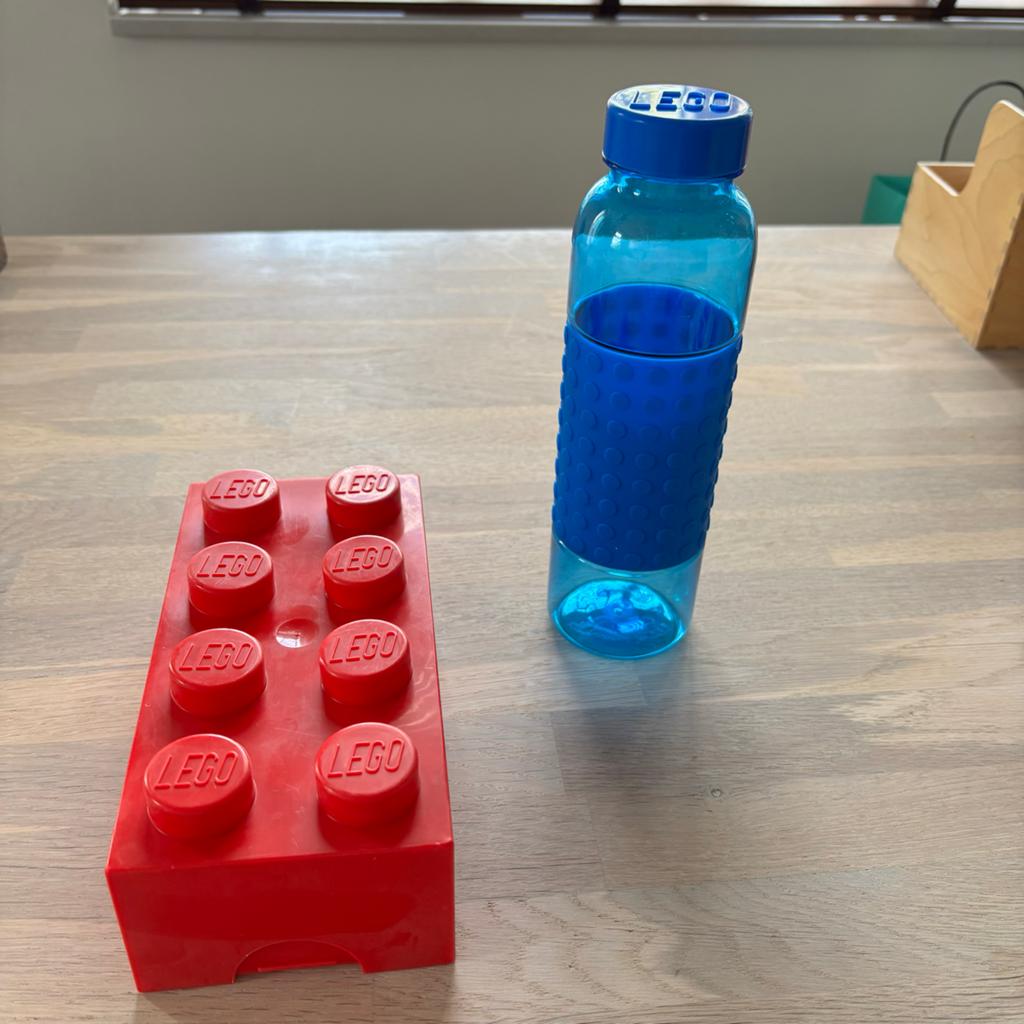 Lego broodtrommel en drinkfles - Ideaal voor school, Gebruikt, Overige thema's, Lego, Accessoire