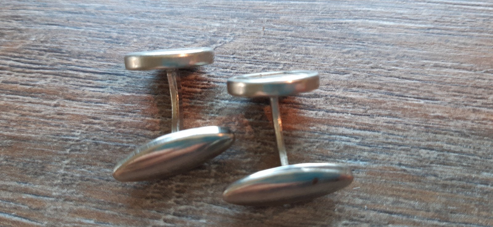 Vintage Manchetknopen met Geometrische Vormen, Ophalen of Verzenden, Zo goed als nieuw, Overige materialen