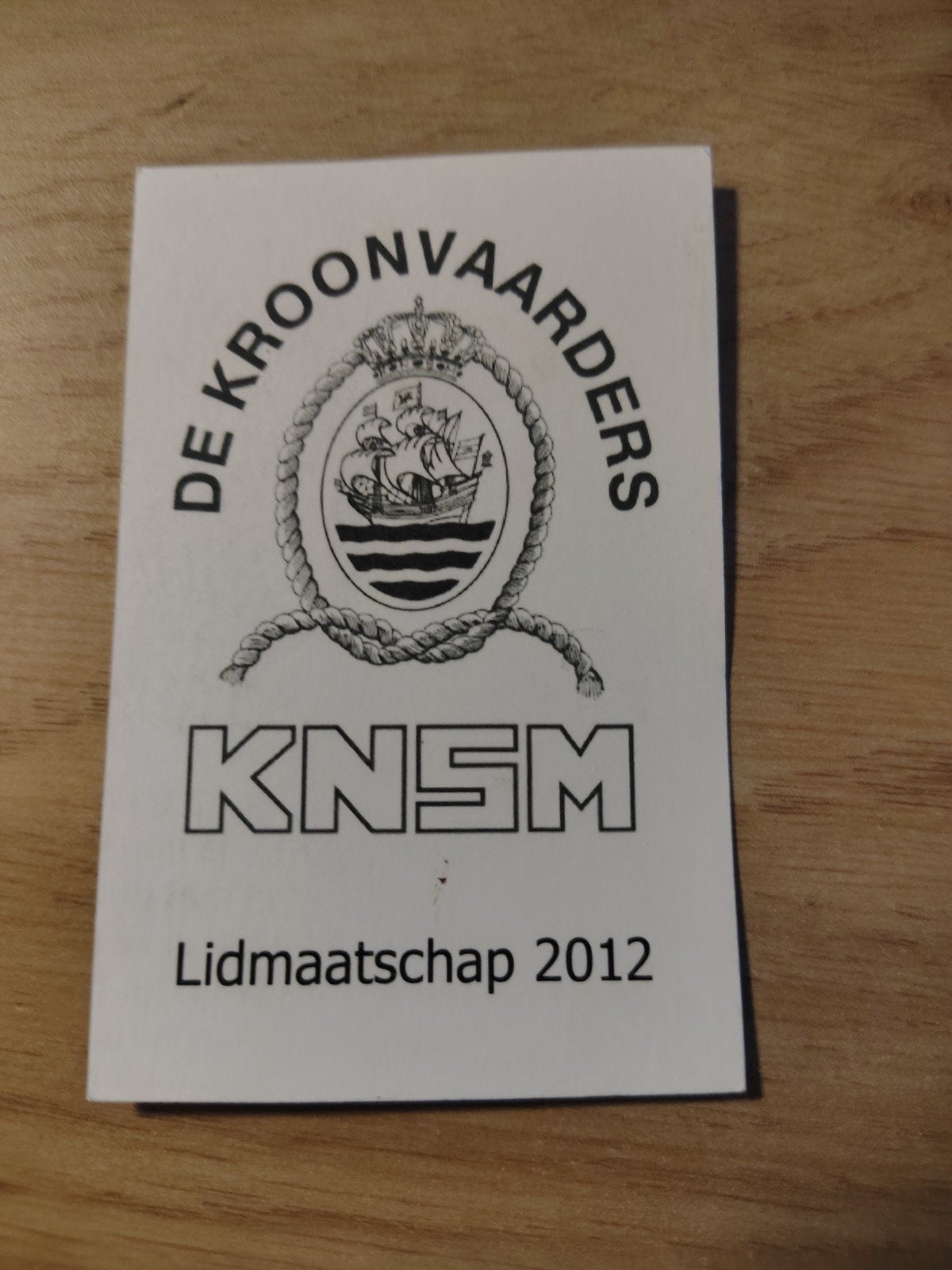 De Kroonvaarders KNSM Lidmaatschap 2012, Verzamelen, Ophalen of Verzenden