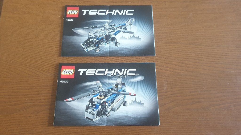 Lego Technic 42020 Helikopter met Dubbele Rotor, Gebruikt, Lego, Inclusief instructies, Ophalen of Verzenden