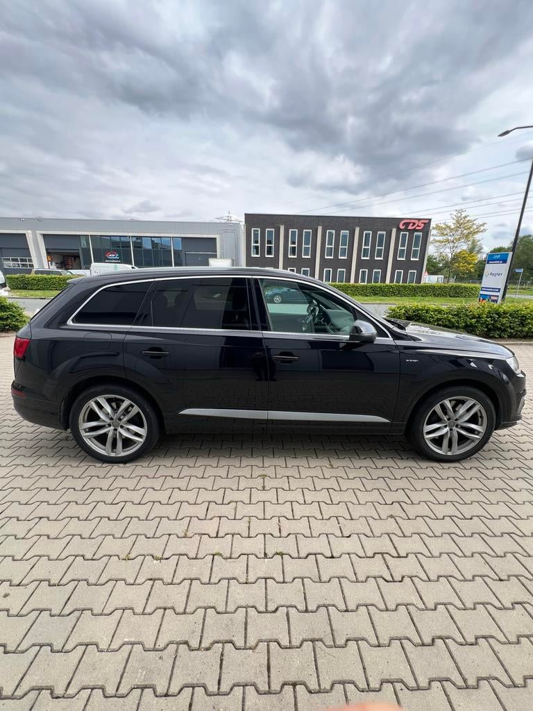 Audi Q7 3.0 TDI S-Line 374pk E-tron Quattro Tiptronic 2016, Auto's, Audi, Automaat, Zwart, 258 pk, 2420 kg