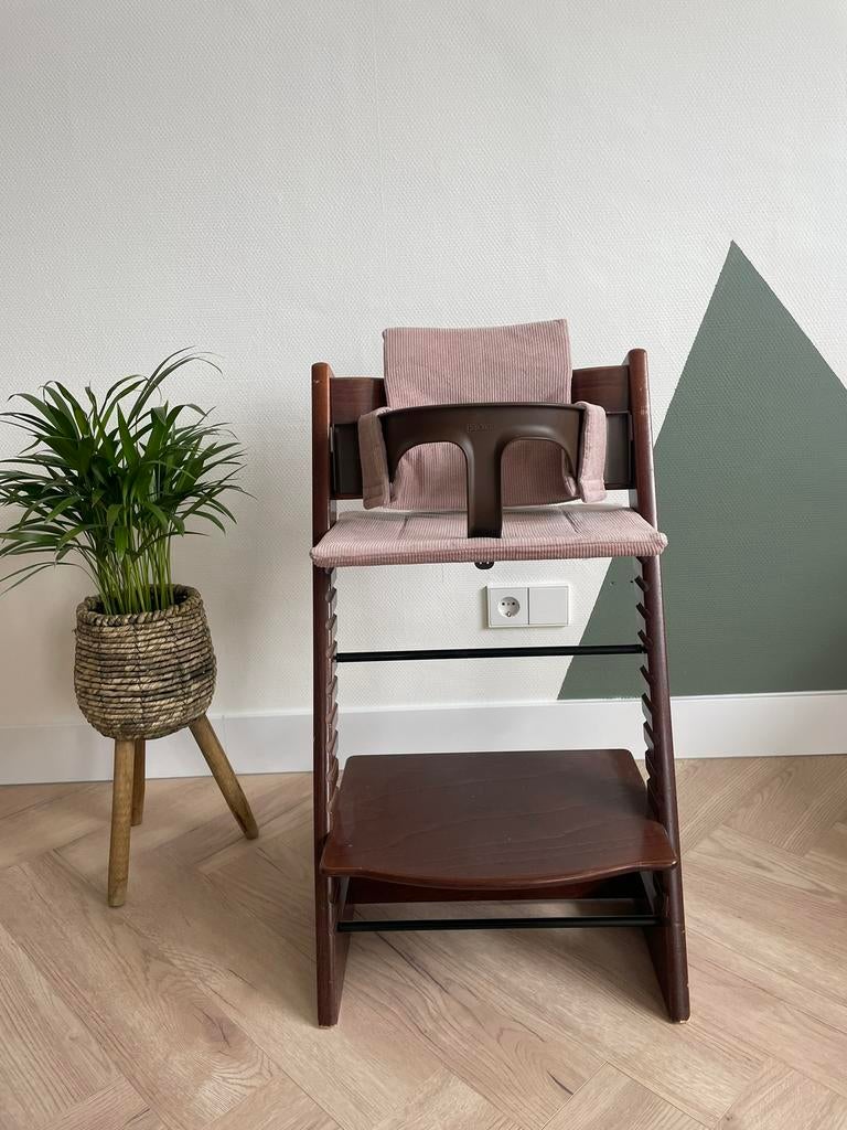 Nieuw! Rib-stof oud rozeStokke Tripp Trapp stoel kussenset, Ophalen of Verzenden, Zo goed als nieuw, Nvt, Nvt