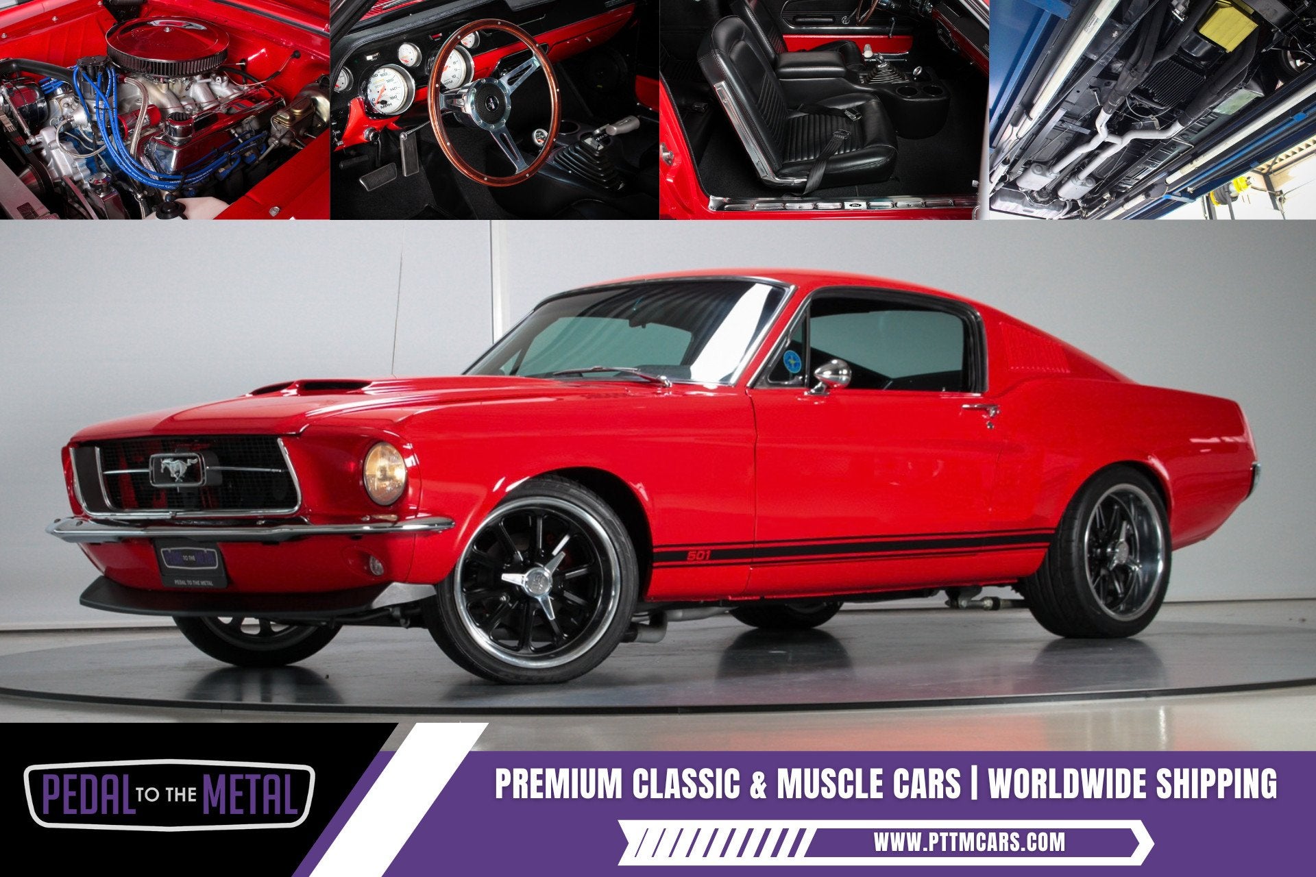 1967 Ford Mustang Fastback Big Block, Auto's, Achterwielaandrijving, Gebruikt, Overige carrosserieën, Bedrijf