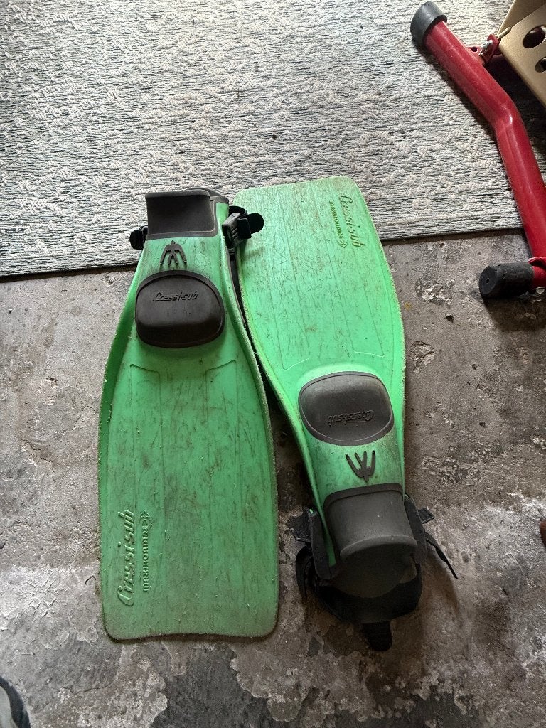 Buitenvinnen maat M., Watersport en Boten, Ophalen of Verzenden, Gebruikt, Zwem- of Duikvliezen