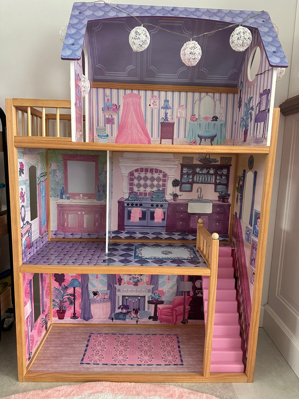 Kidkraft barbiehuis, Ophalen of Verzenden, Zo goed als nieuw, Poppenhuis