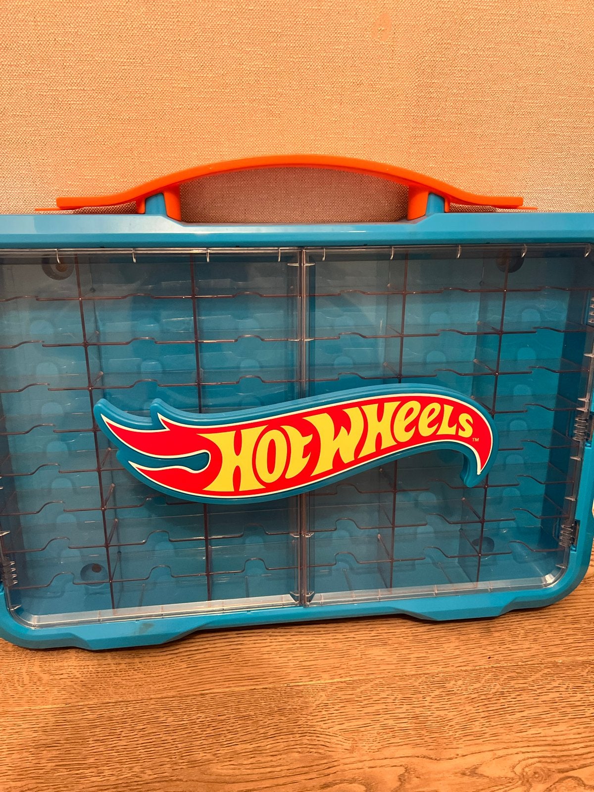 Hot Wheels opbergkoffer voor 48 auto's, Ophalen of Verzenden, Zo goed als nieuw, Jongen of Meisje