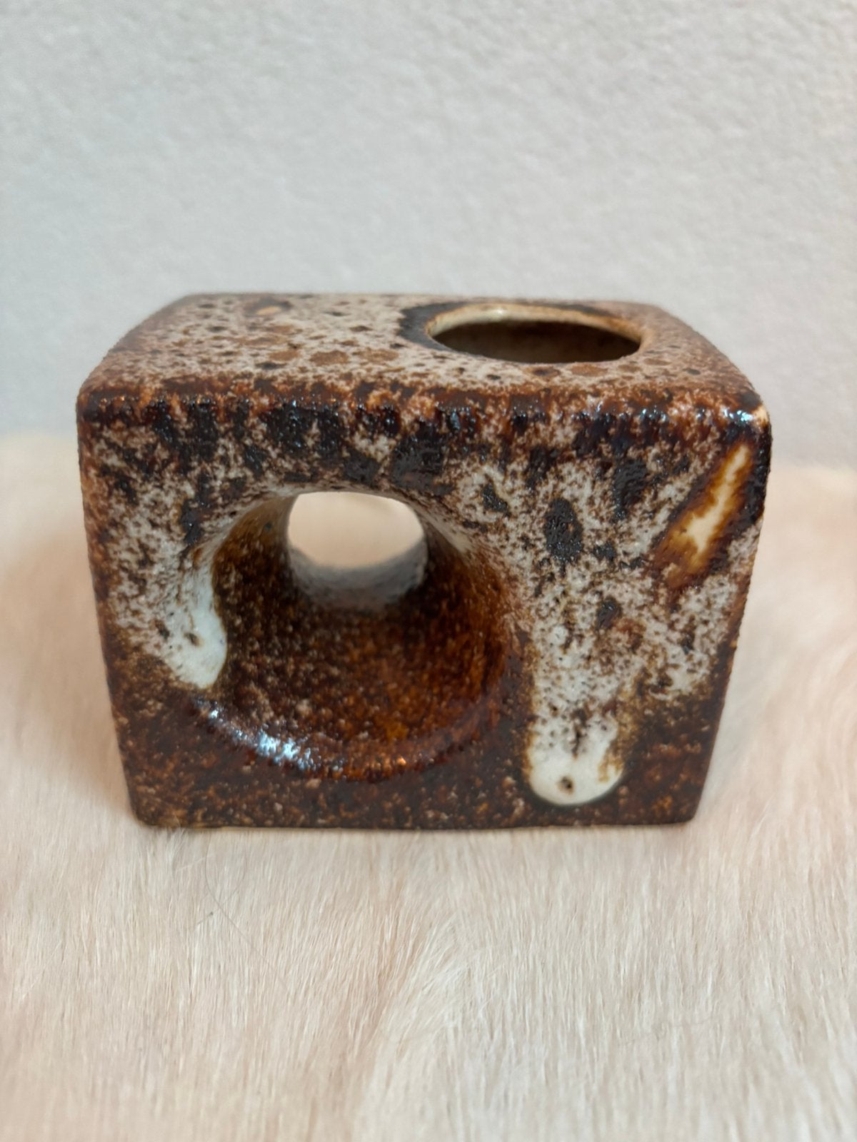 Chimney-vaas fat lava Vest Keramiek (NL) 7x9 cm, Ophalen of Verzenden