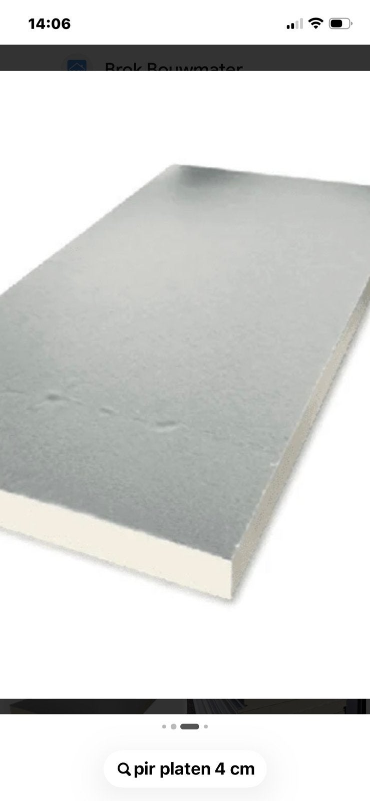 Pirplaten 4 cm met aluminium laag, Ophalen of Verzenden, Zo goed als nieuw