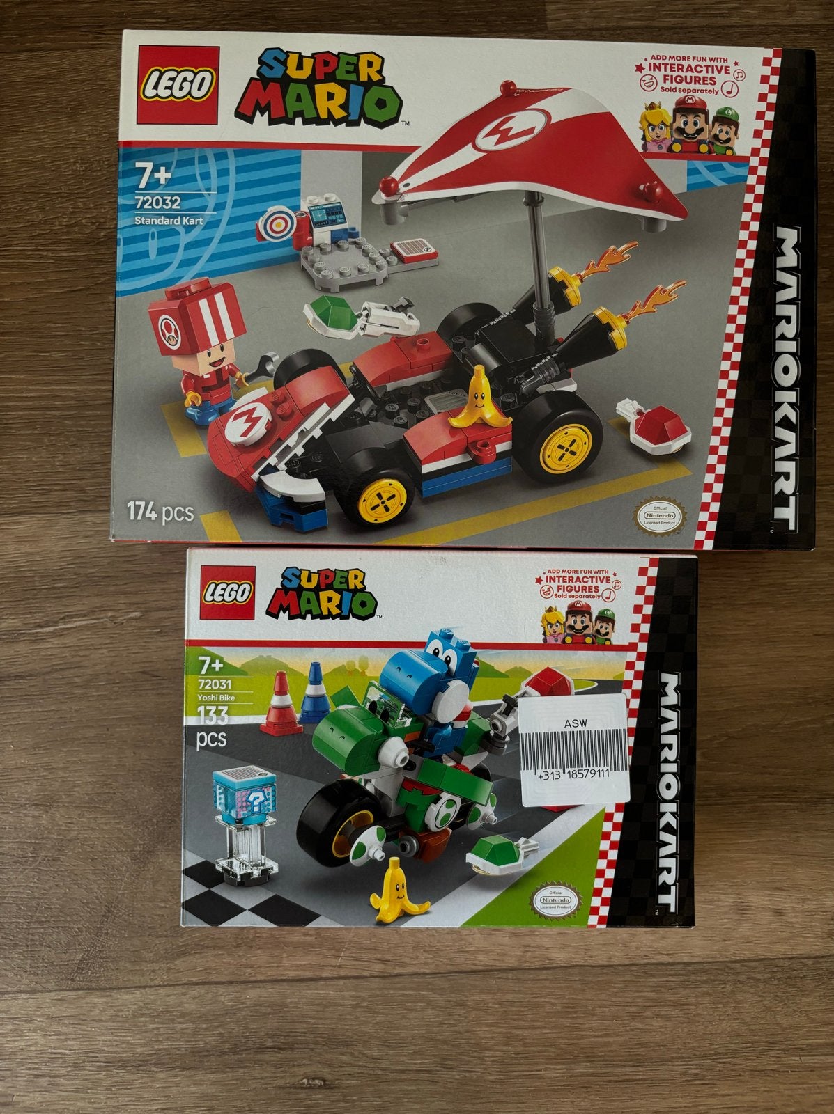 LEGO Super Mario Mario Kart sets 72031 en 72032, Gebruikt, Overige thema's, Lego, Ophalen of Verzenden