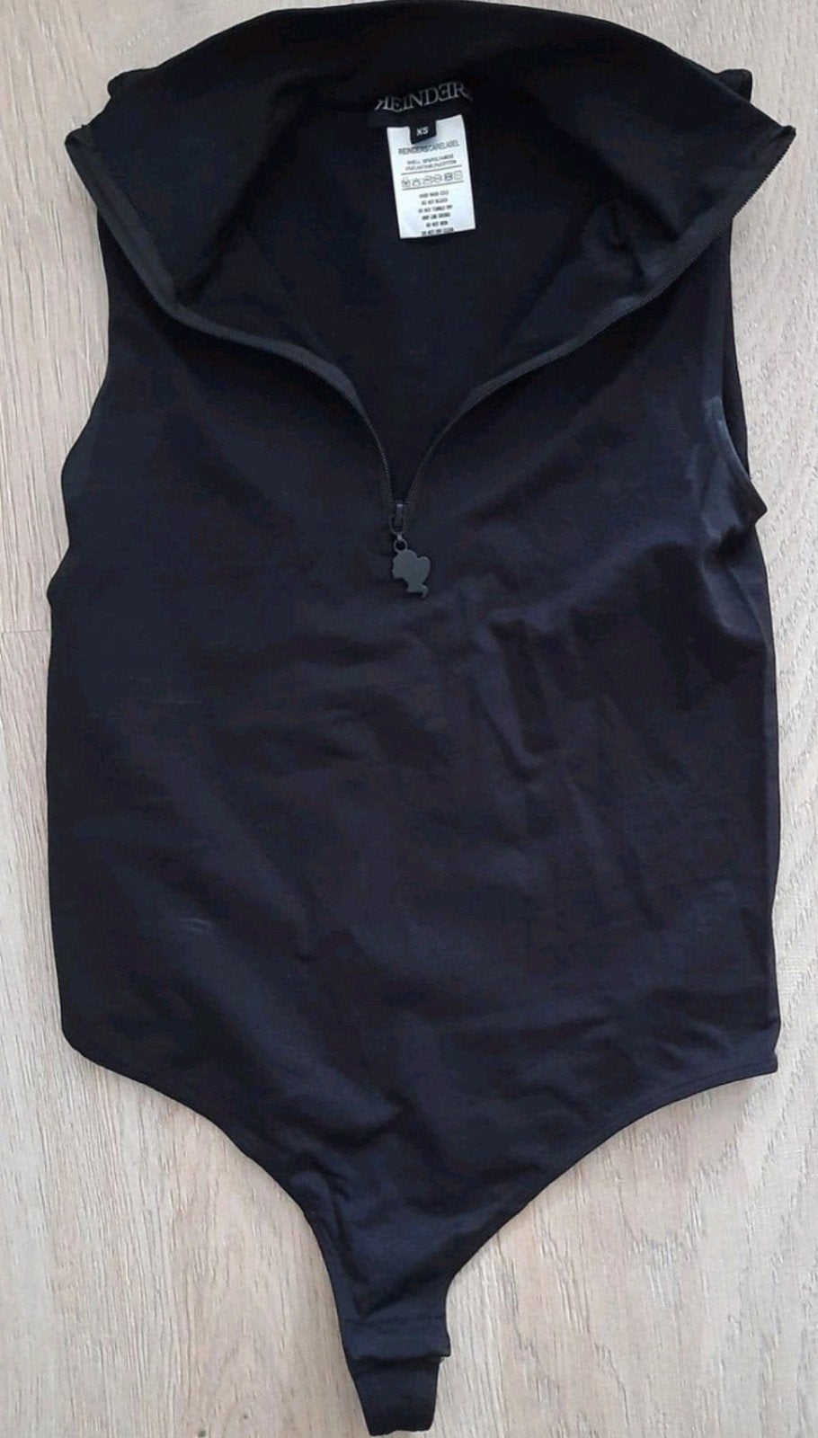 Zwarte Reinders mouwloze bodysuit met rits, Maat 38/40 (M), Reinders, Zwart, Ophalen of Verzenden