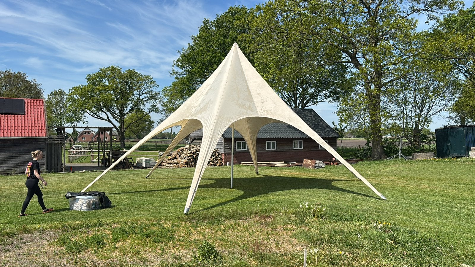 Stretch startent te koop, Ophalen, Opvouwbaar, 6 meter of meer, Zo goed als nieuw
