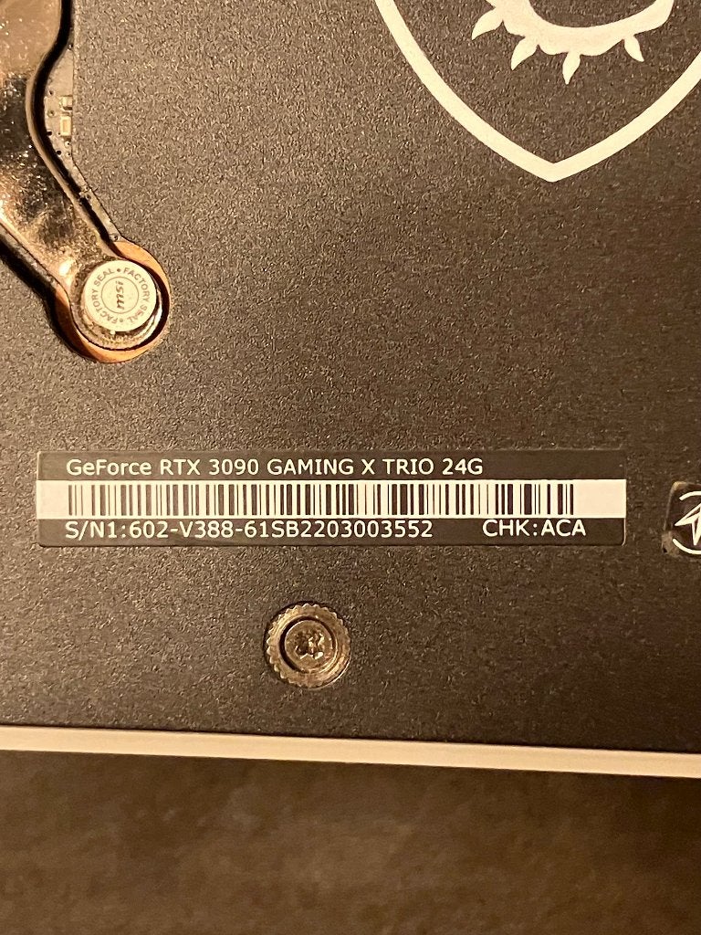 NVIDIA GeForce RTX 3090 MSI Gaming X Trio 24GB videokaart, GDDR6, PCI-Express 4, Ophalen of Verzenden, Zo goed als nieuw