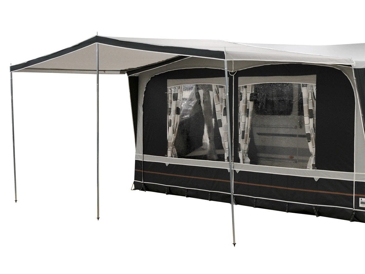Mooie luifel voor aan de tent, Caravans en Kamperen, Ophalen, Zo goed als nieuw