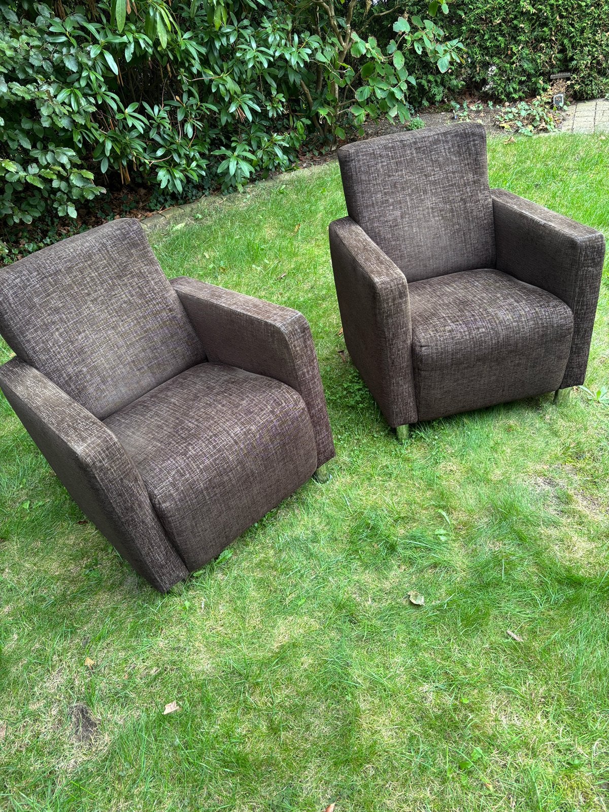 2 ribfluwelen fauteuils heerlijk zitcomfort, Ophalen, Gebruikt, 75 tot 100 cm, Comfortabel Modern