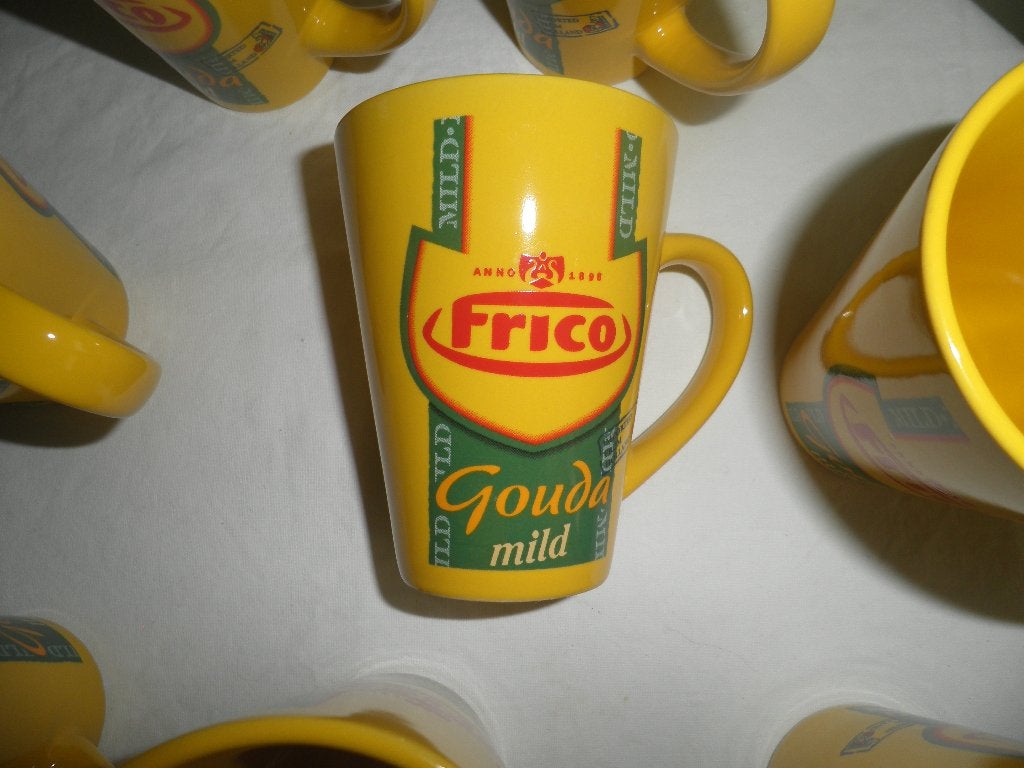 9 Antieke Frico mokken., Antiek en Kunst, Antiek | Servies los, Ophalen of Verzenden
